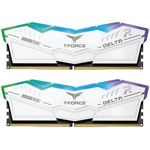 KIT MEMORIA RAM TEAMGROUP DELTA 32GB (2X16GB) DDR5 5600MHZ RGB WHITE