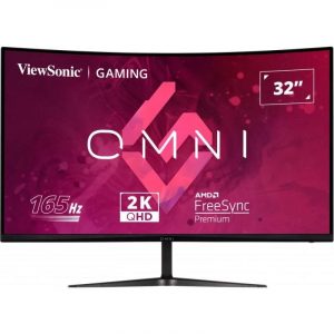 MONITOR GAMING VIEWSONIC 32Â” 165HZ QHD CURVO MULTIM ERGO HDMI DP 3YR GAR
