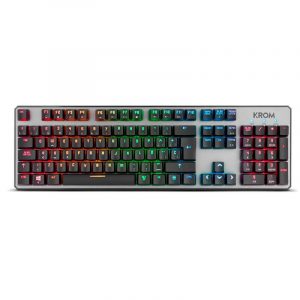 TECLADO GAMING KROM KERNEL MECANICO USB RGB RETROILUMINADO
